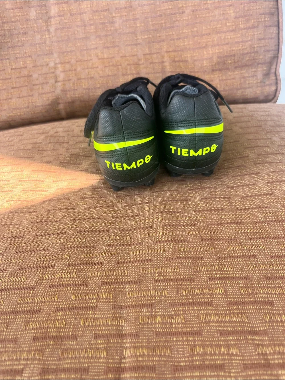 Nike Kids Black with Volt Accent Soccer Cleats